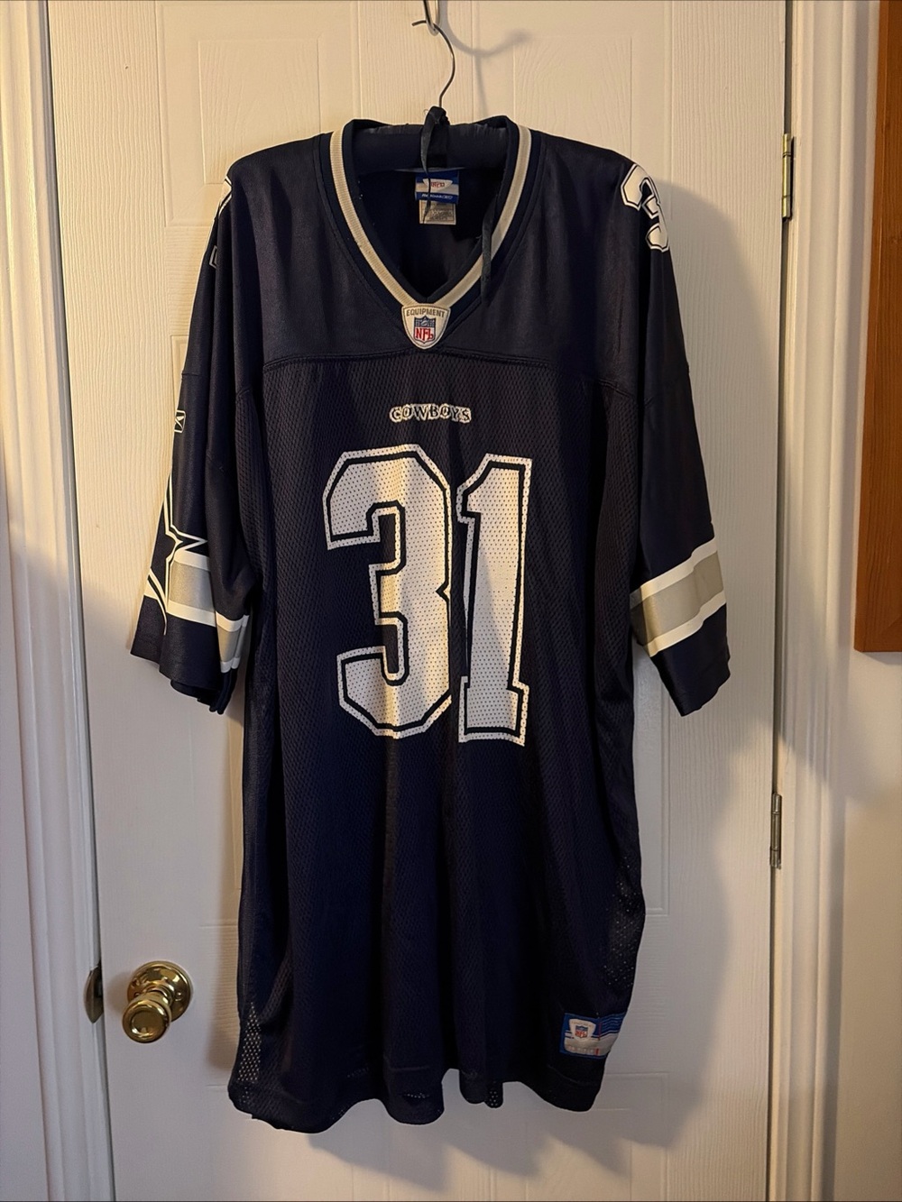 Reebok Authentic NFL Dallas Cowboys Roy Williams 31 Blue Jersey Mens 4XL EUC